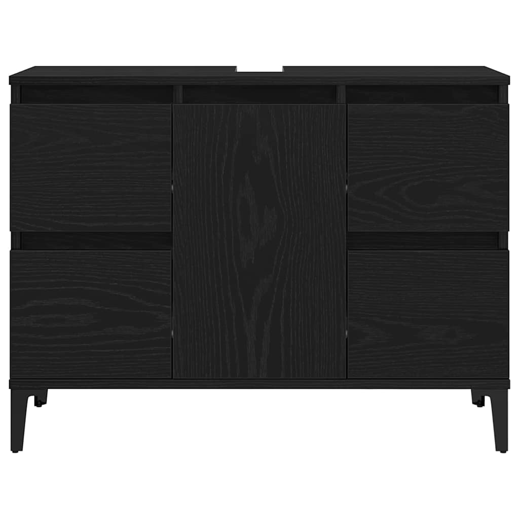 8721158840783_wbg-fr_en_hd_7 vidaXL Bathroom Furniture Set with Drawer 3 pcs Black 30 x 30 x 180 cm - Image 10