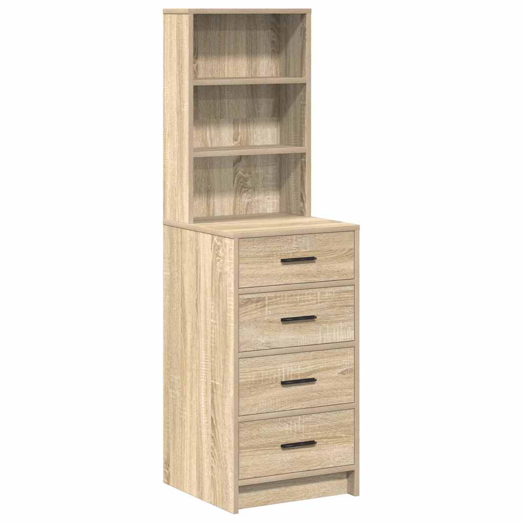 8721158850768_wbg-an-m_en_hd_1 vidaXL Highboard Sonoma oak 40 x 41 x 135 cm Engineered wood - Image 2