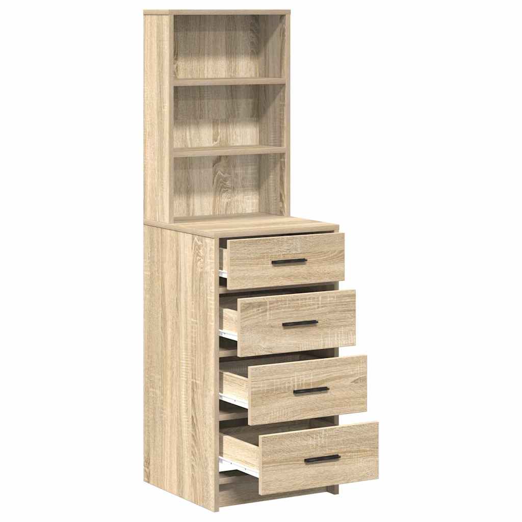 8721158850768_wbg-an_en_hd_2 vidaXL Highboard Sonoma oak 40 x 41 x 135 cm Engineered wood - Image 5
