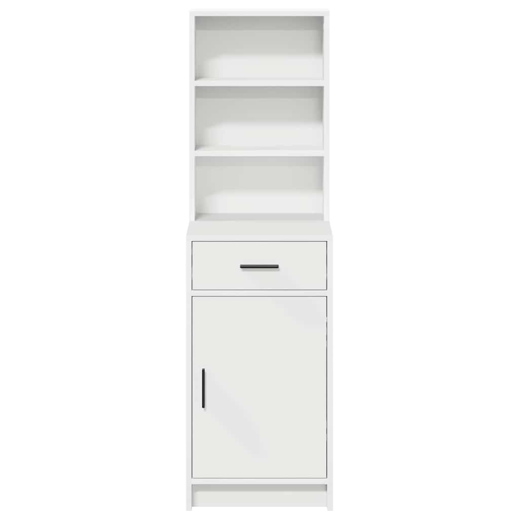 8721158851017_wbg-fr_en_hd_4 vidaXL Highboard with Drawer White 40 x 40.5 x 135 cm Engineered wood - Image 6