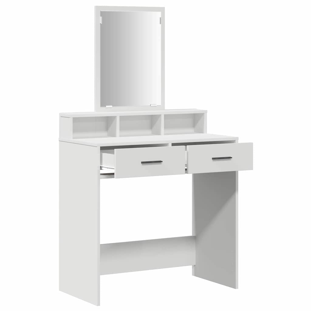 8721158851642_wbg-an_en_hd_2 vidaXL Dressing Table White 79 x 41 x 140 cm Engineered wood - Image 5