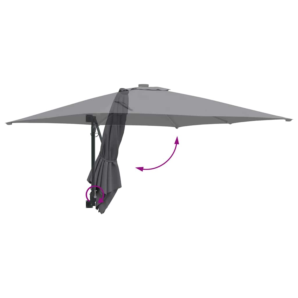 8721158855879_wbg-fu_en_hd_1 vidaXL Garden Parasol Anthracite and Black 248.5 x 247.5 x 160 cm - Image 8