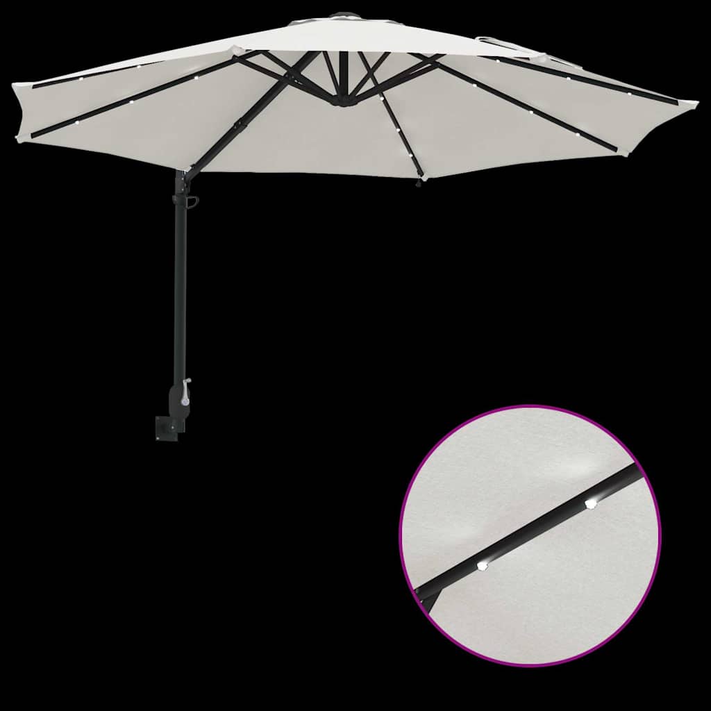 8721158855930_wbg-fu_en_hd_2 vidaXL Garden Parasol Manual Beige and Black 248 x 248 x 148 cm - Image 9