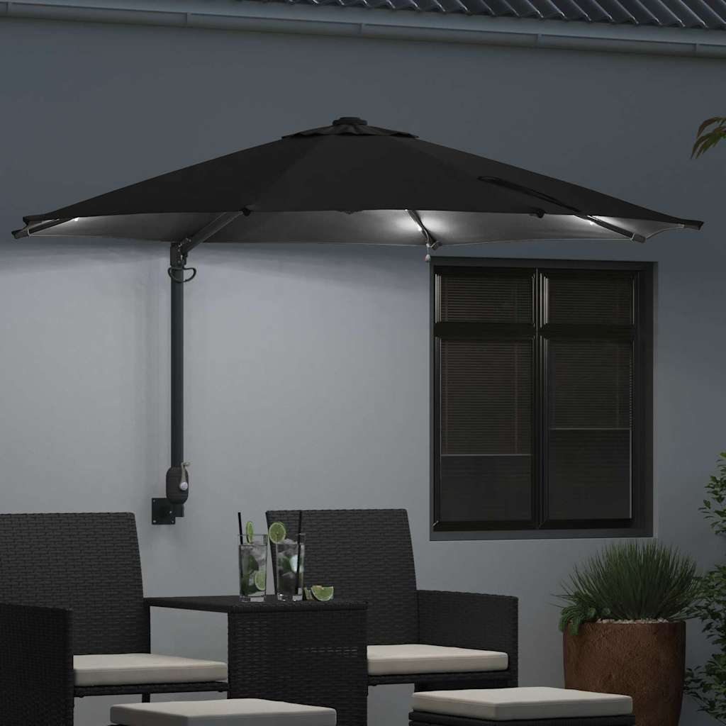 8721158855992_mo-im_en_hd_2 vidaXL Garden Parasol Manual Black and Black 248 x 248 x 148 cm - Image 3