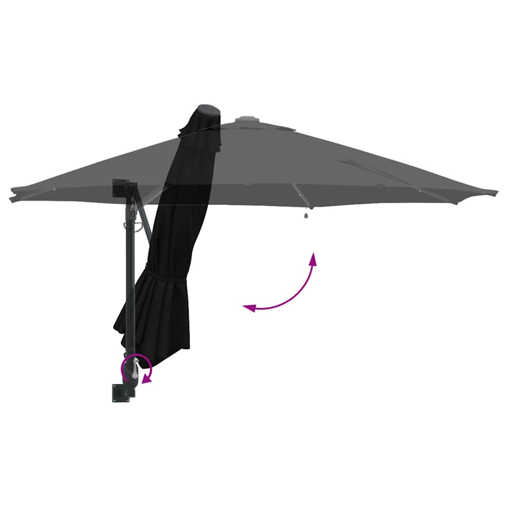 8721158855992_wbg-fu_en_hd_1 vidaXL Garden Parasol Manual Black and Black 248 x 248 x 148 cm - Image 8
