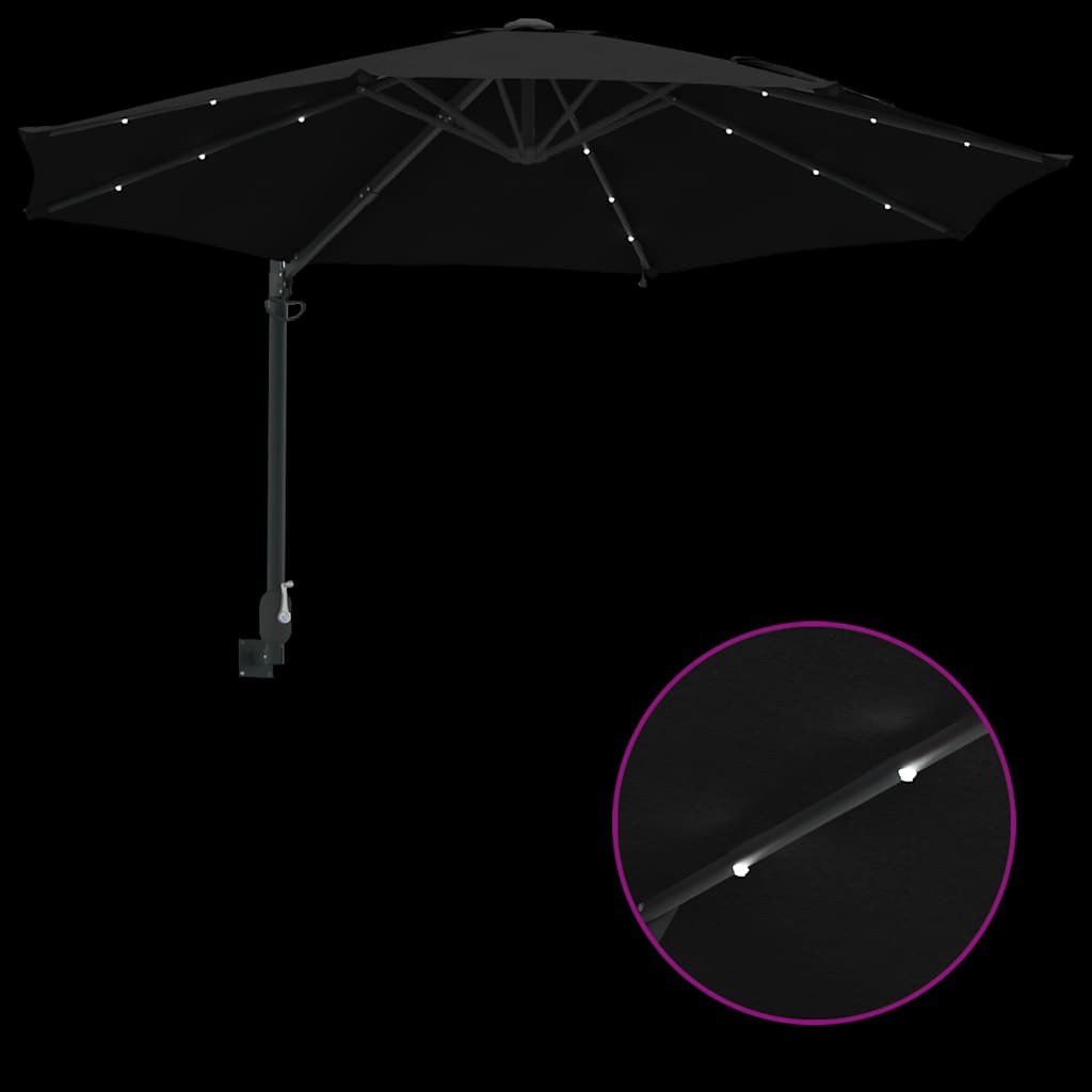 8721158855992_wbg-fu_en_hd_2 vidaXL Garden Parasol Manual Black and Black 248 x 248 x 148 cm - Image 9