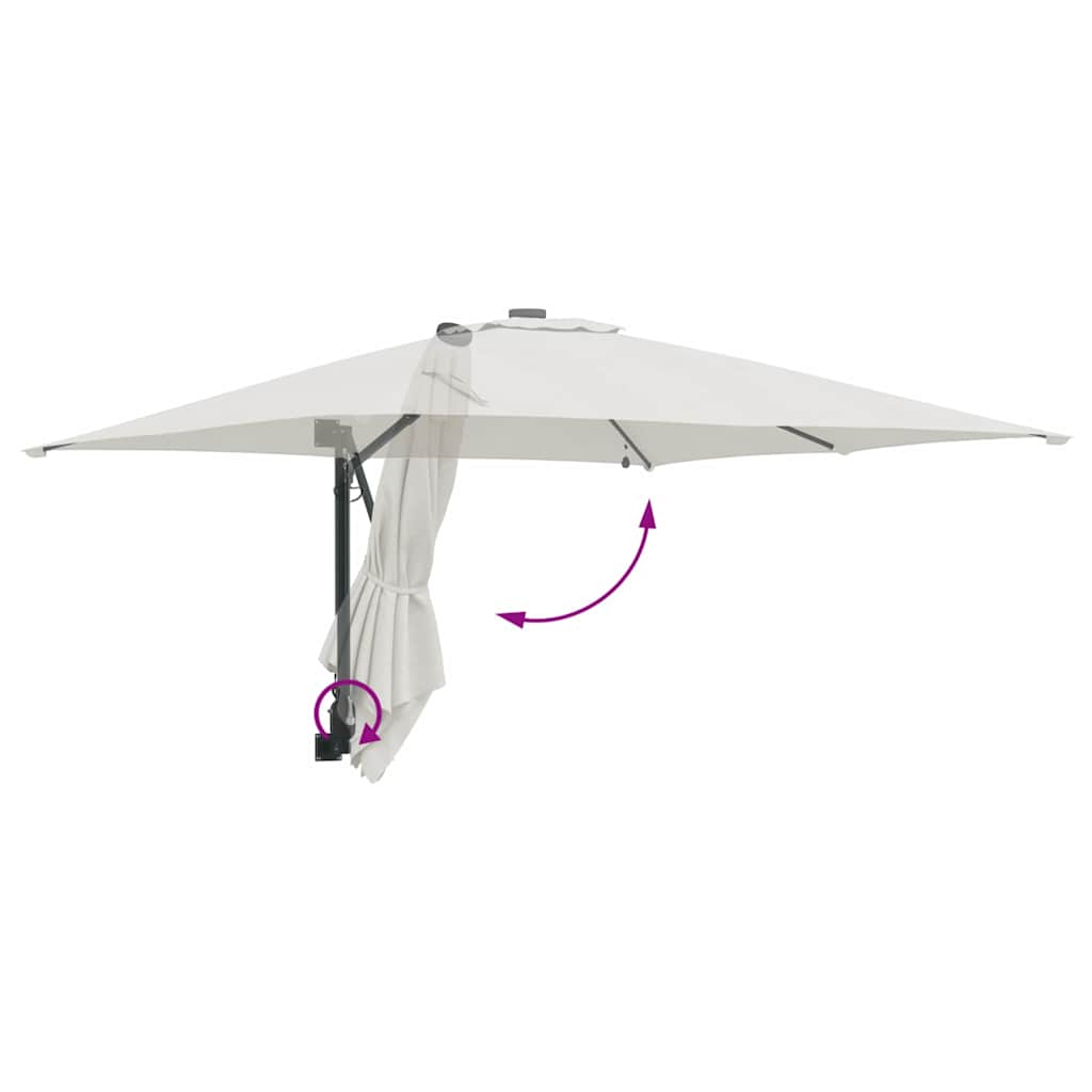 8721158856012_wbg-fu_en_hd_1 vidaXL Garden Parasol Sand 248.5 x 247.5 x 160 cm Fabric - Image 8