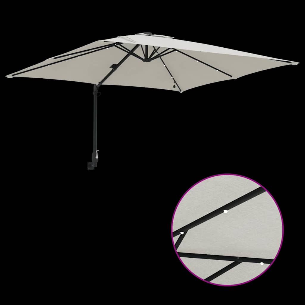 8721158856012_wbg-fu_en_hd_2 vidaXL Garden Parasol Sand 248.5 x 247.5 x 160 cm Fabric - Image 9