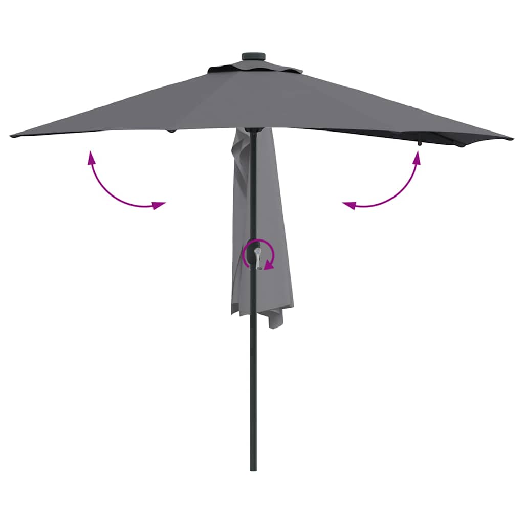 8721158856111_wbg-fu_en_hd_1 vidaXL Garden Parasol Anthracite 294 x 150 x 223 cm Fabric - Image 9