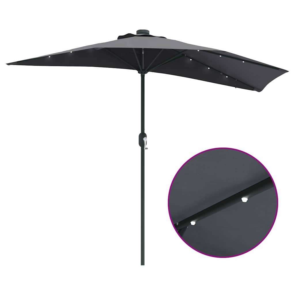 8721158856111_wbg-fu_en_hd_3 vidaXL Garden Parasol Anthracite 294 x 150 x 223 cm Fabric - Image 11