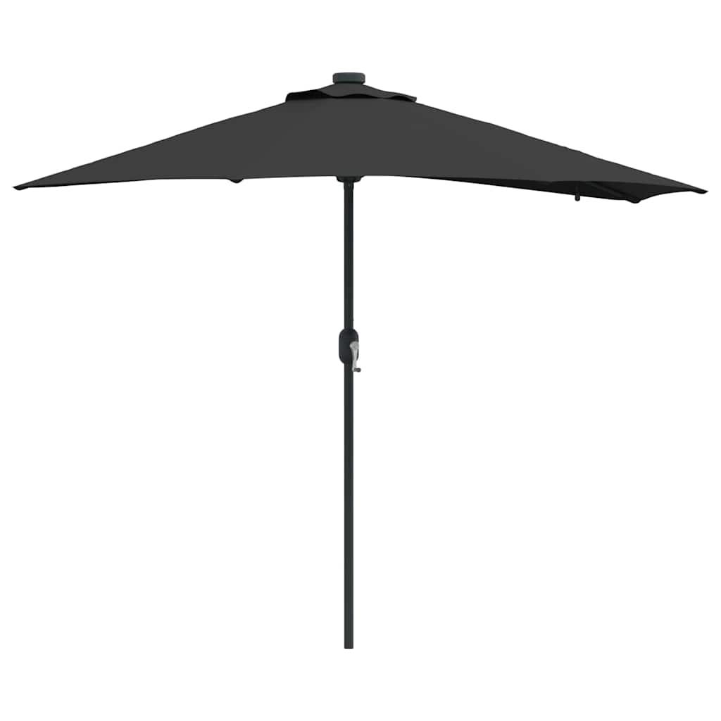 8721158856159_wbg-an-m_en_hd_1 vidaXL Garden Parasol Black 294 x 150 x 223 cm Fabric - Image 2