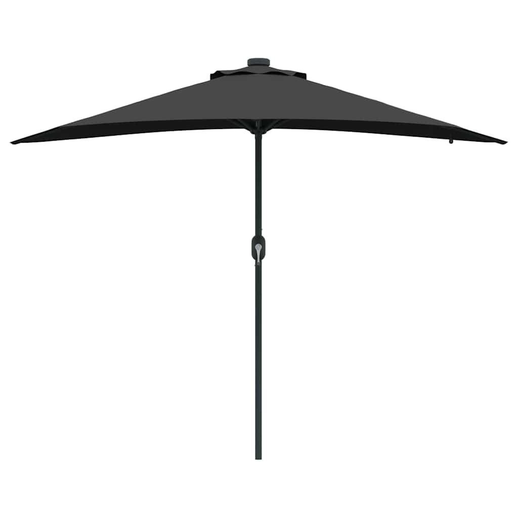 8721158856159_wbg-fr_en_hd_3 vidaXL Garden Parasol Black 294 x 150 x 223 cm Fabric - Image 5