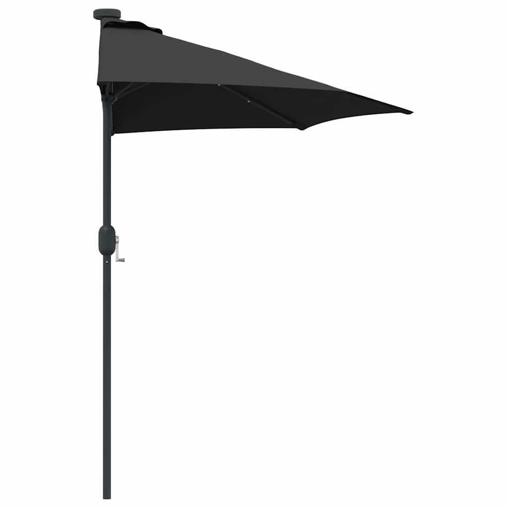 8721158856159_wbg-si_en_hd_4 vidaXL Garden Parasol Black 294 x 150 x 223 cm Fabric - Image 6