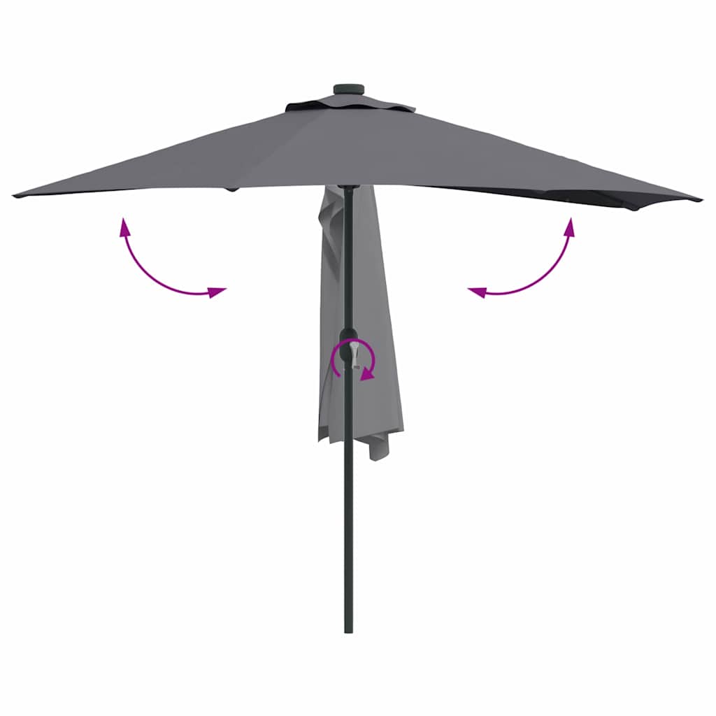 8721158856197_wbg-fu_en_hd_1 vidaXL Garden Parasol Anthracite 294 x 150 x 224 cm Fabric - Image 9