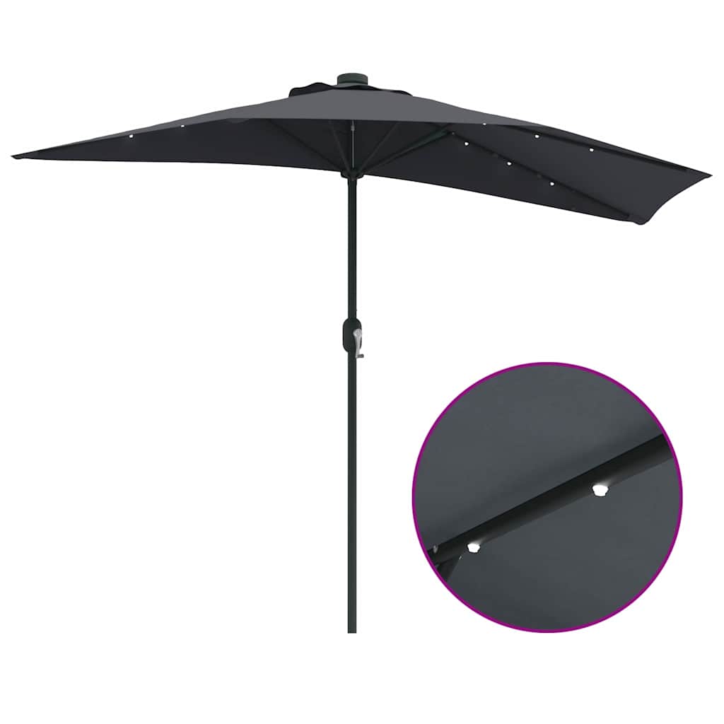 8721158856197_wbg-fu_en_hd_3 vidaXL Garden Parasol Anthracite 294 x 150 x 224 cm Fabric - Image 11