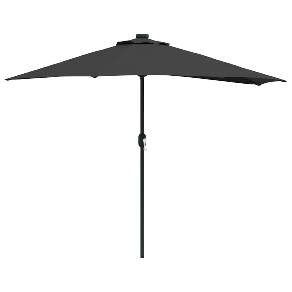 8721158856234_wbg-an-m_en_hd_1 vidaXL Garden Parasol Black 294 x 150 x 224 cm Fabric - Image 2