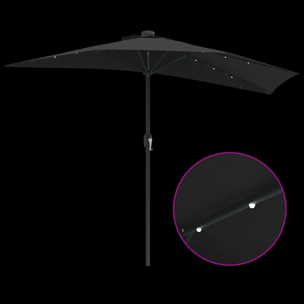 8721158856234_wbg-fu_en_hd_2 vidaXL Garden Parasol Black 294 x 150 x 224 cm Fabric - Image 10
