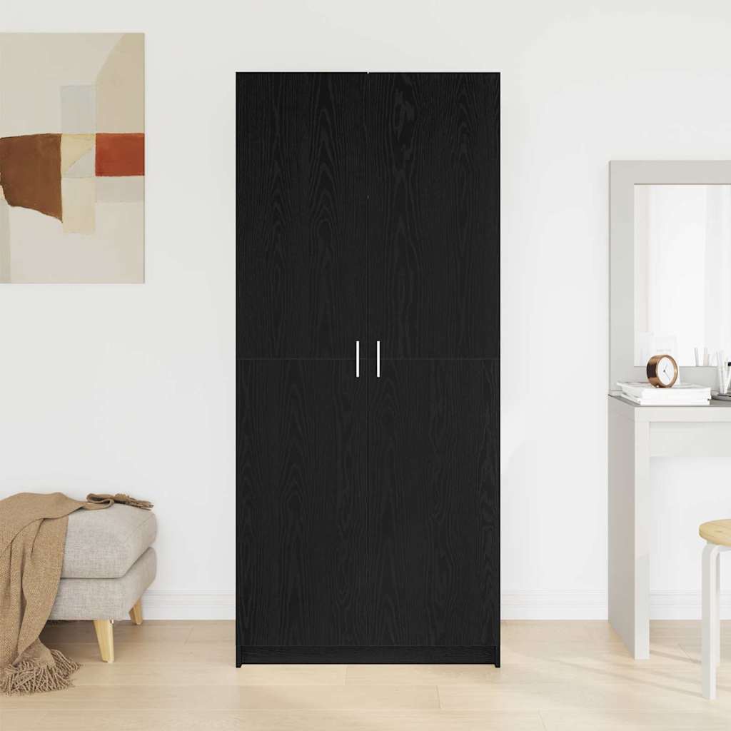 8721158860187_mo-im_en_hd_2 vidaXL Wardrobe with Storage Black 80 x 51 x 180 cm Engineered wood - Image 5