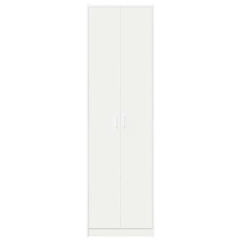 8721158861719_wbg-fr_en_hd_4 vidaXL Wardrobe with Shelf White 55 x 25 x 189 cm Engineered wood - Image 7