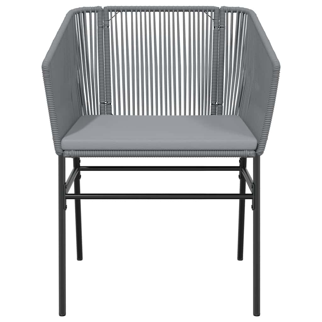 8721158867537_g_en_hd_5 vidaXL 5 Piece Garden Dining Set with Cushions Grey Poly Rattan Glass - Image 7
