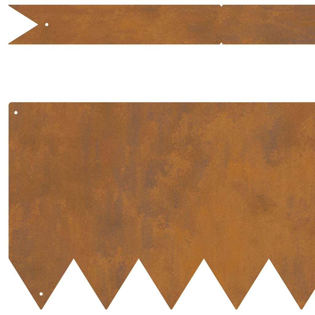 8721158870537_detail_en_hd_1 vidaXL Lawn Edgings 20 pcs Brown 100 x 0.5 x 20 cm Weathering Steel - Image 5
