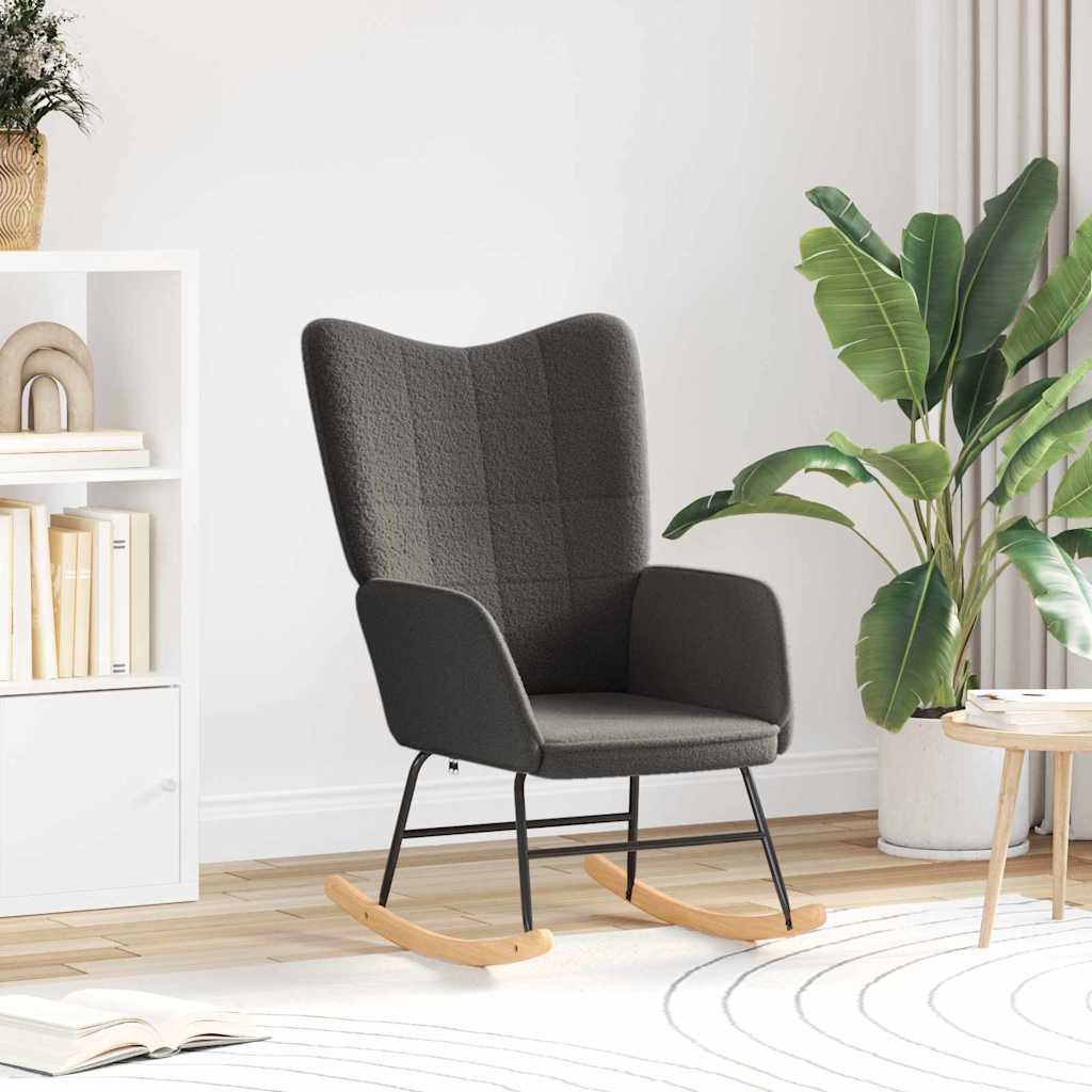 vidaXL Relaxing Chair Dark grey 61 x 78 x 98 cm Fabric