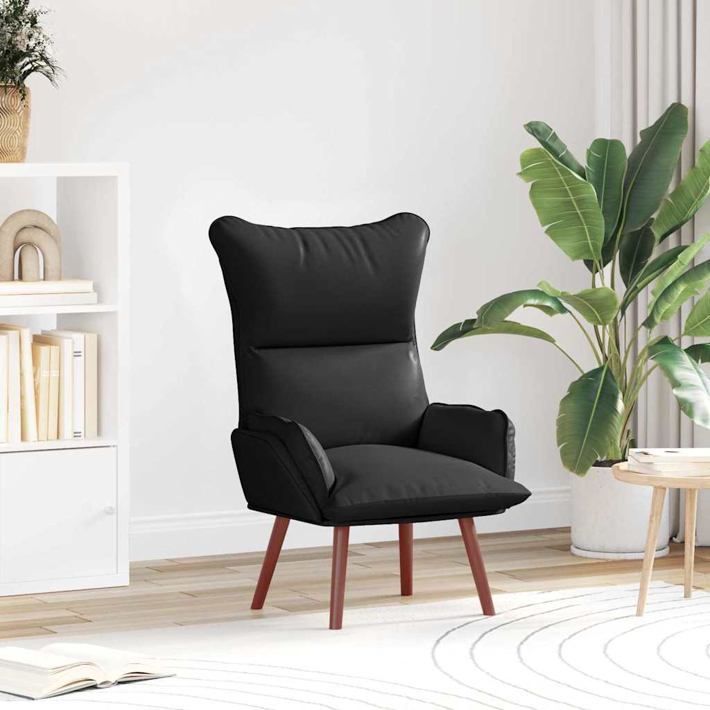 vidaXL Relaxing Chair Black 69 x 74 x 93 cm Faux leather
