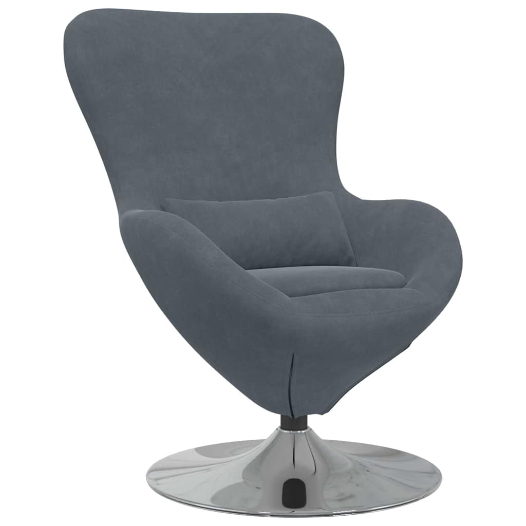 8721158871916_wbg-an-m_en_hd_1 vidaXL Egg Chair Dark grey 63 x 73 x 90 cm Velvet - Image 2
