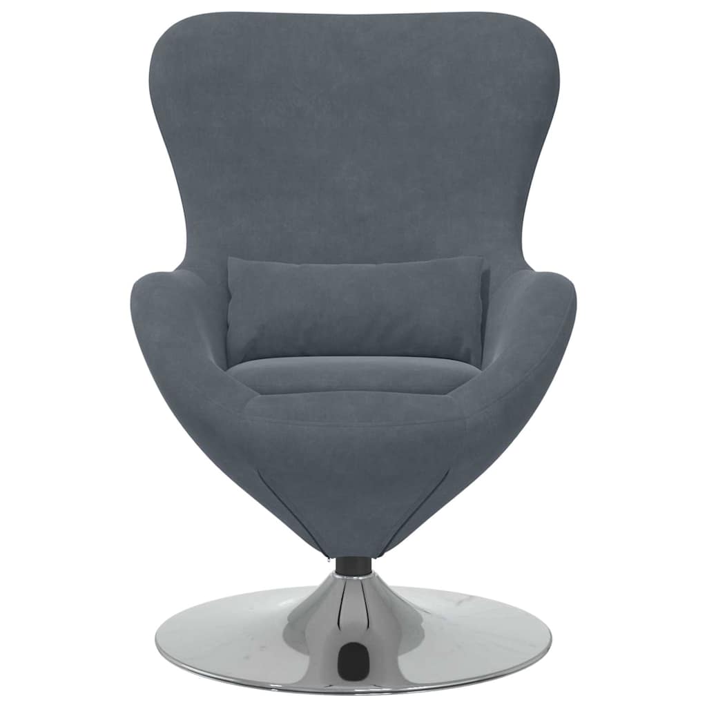 8721158871916_wbg-fr_en_hd_3 vidaXL Egg Chair Dark grey 63 x 73 x 90 cm Velvet - Image 4