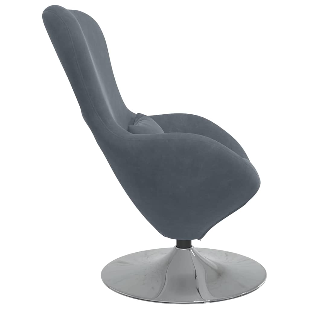 8721158871916_wbg-si_en_hd_4 vidaXL Egg Chair Dark grey 63 x 73 x 90 cm Velvet - Image 5