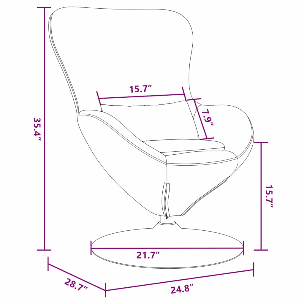 8721158871916_wbg-siz_en_hd_1 vidaXL Egg Chair Dark grey 63 x 73 x 90 cm Velvet - Image 10