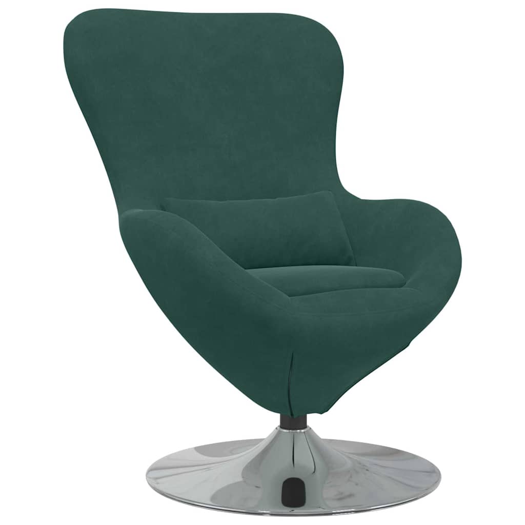 8721158871923_wbg-an-m_en_hd_1 vidaXL Egg Chair Dark green 63 x 73 x 90 cm Velvet - Image 2