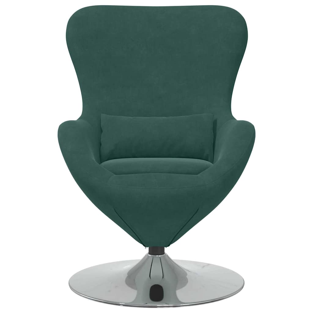 8721158871923_wbg-fr_en_hd_3 vidaXL Egg Chair Dark green 63 x 73 x 90 cm Velvet - Image 4