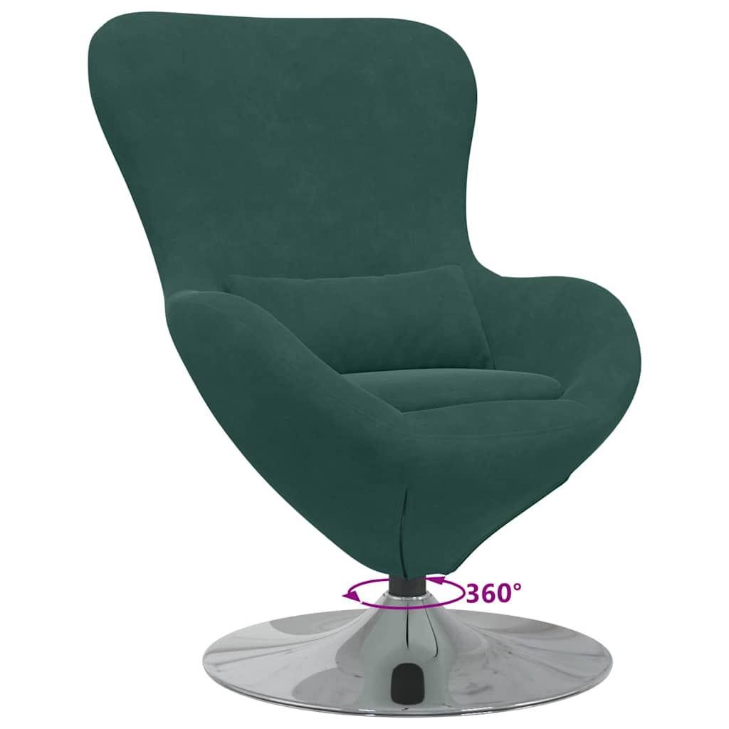 8721158871923_wbg-fu_en_hd_1 vidaXL Egg Chair Dark green 63 x 73 x 90 cm Velvet - Image 8