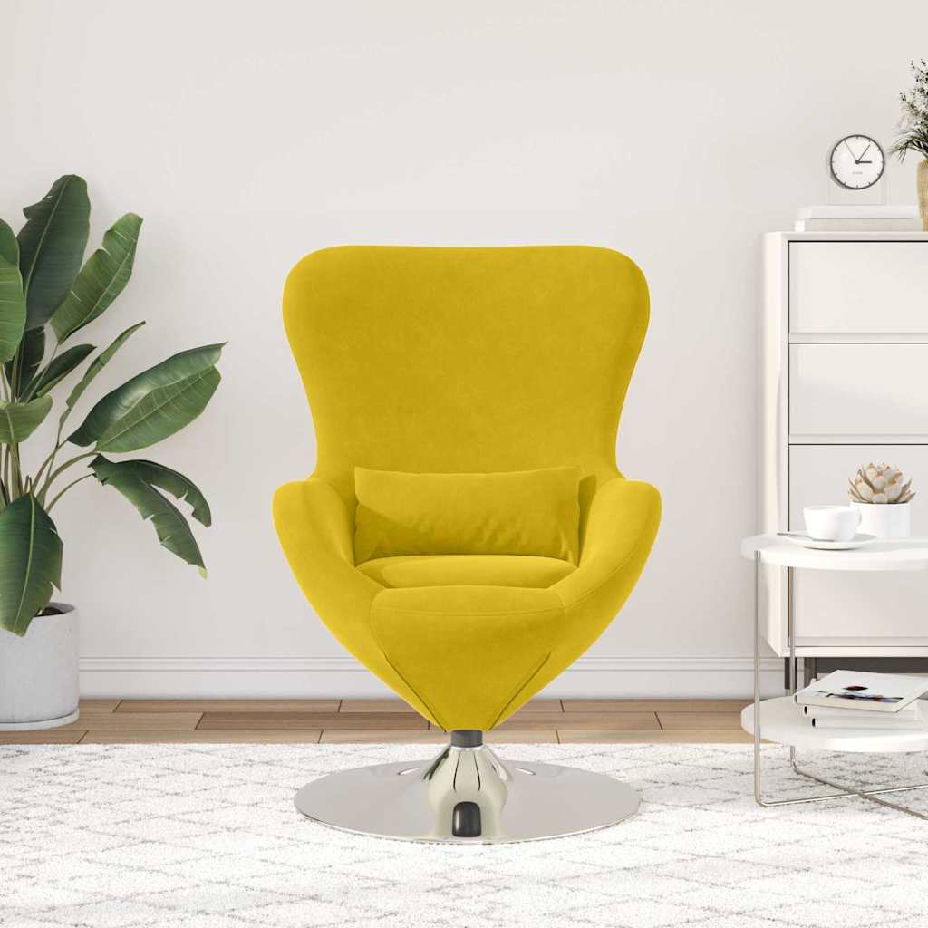 8721158871978_mo-im_en_hd_2 vidaXL Egg Chair Yellow 63 x 73 x 90 cm Velvet - Image 3