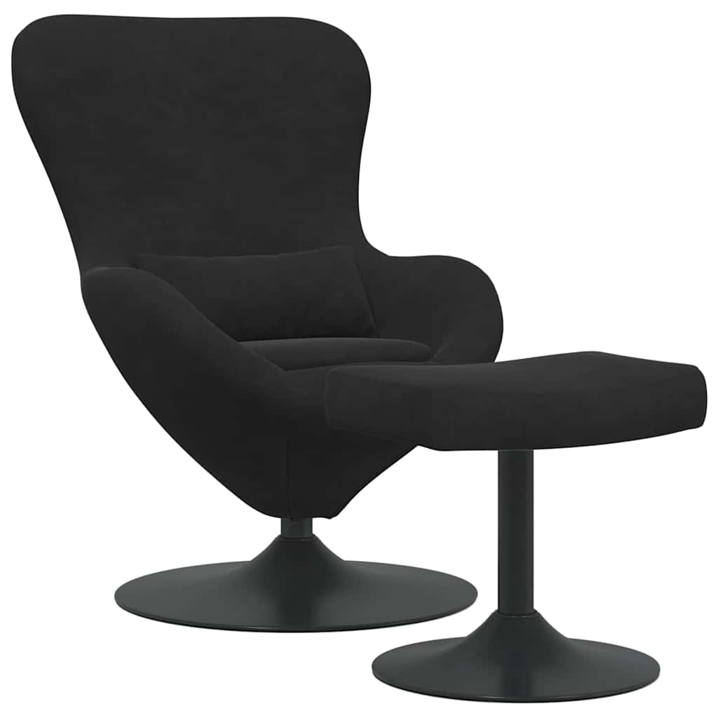 8721158872166_wbg-an-m_en_hd_1 vidaXL Egg Chair with Footstool Black 63 x 73 x 90 cm Velvet - Image 2