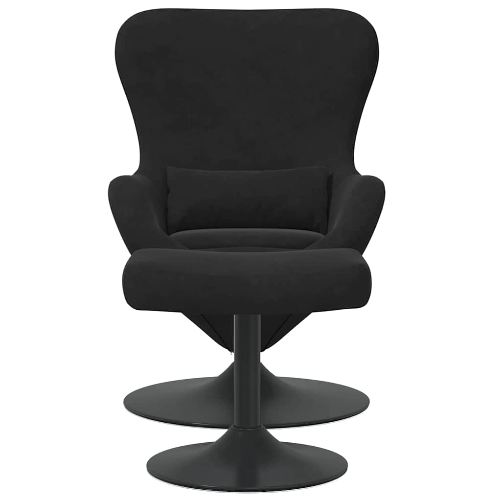 8721158872166_wbg-fr_en_hd_3 vidaXL Egg Chair with Footstool Black 63 x 73 x 90 cm Velvet - Image 4