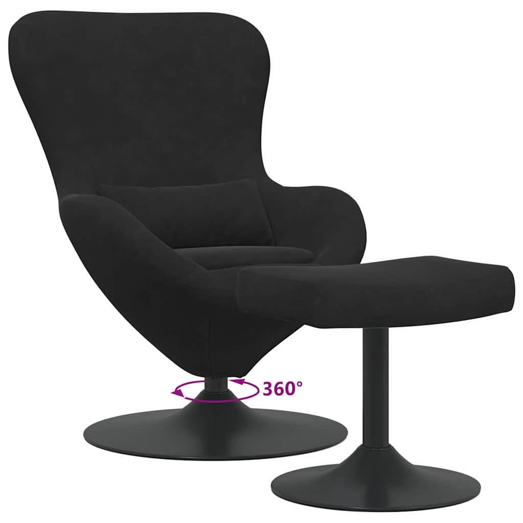 8721158872166_wbg-fu_en_hd_1 vidaXL Egg Chair with Footstool Black 63 x 73 x 90 cm Velvet - Image 8