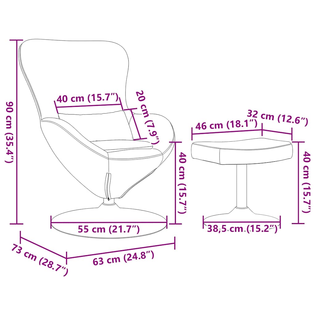 8721158872166_wbg-siz_en_hd_1 vidaXL Egg Chair with Footstool Black 63 x 73 x 90 cm Velvet - Image 10