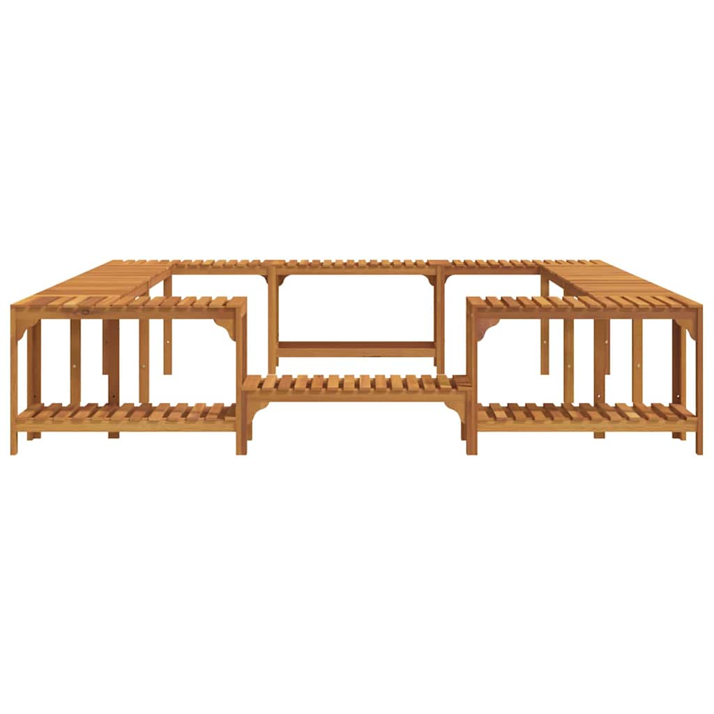 8721158885784_wbg-fr_en_hd_3 vidaXL Square Outdoor Hot Tub Enclosure Brown 250 x 250 cm - Image 6