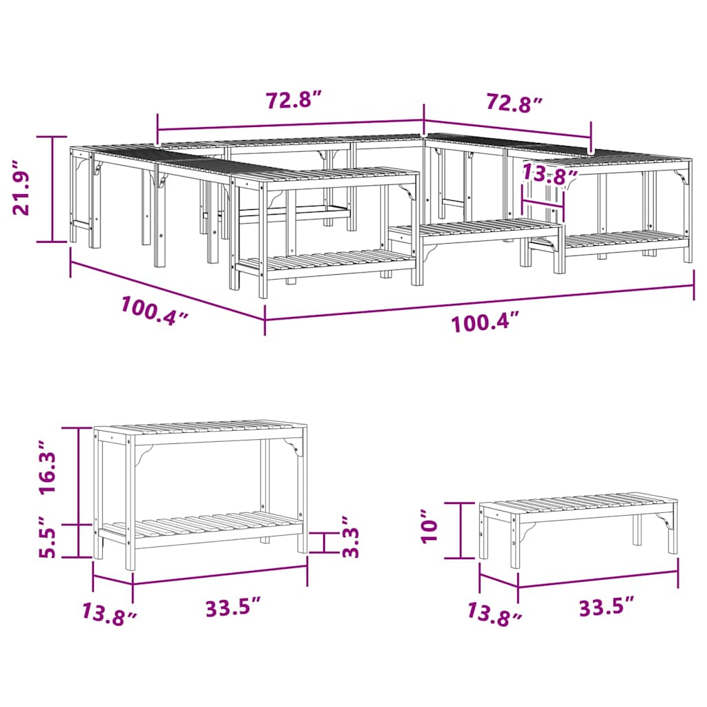 8721158885784_wbg-siz_en_hd_1 vidaXL Square Outdoor Hot Tub Enclosure Brown 250 x 250 cm - Image 13