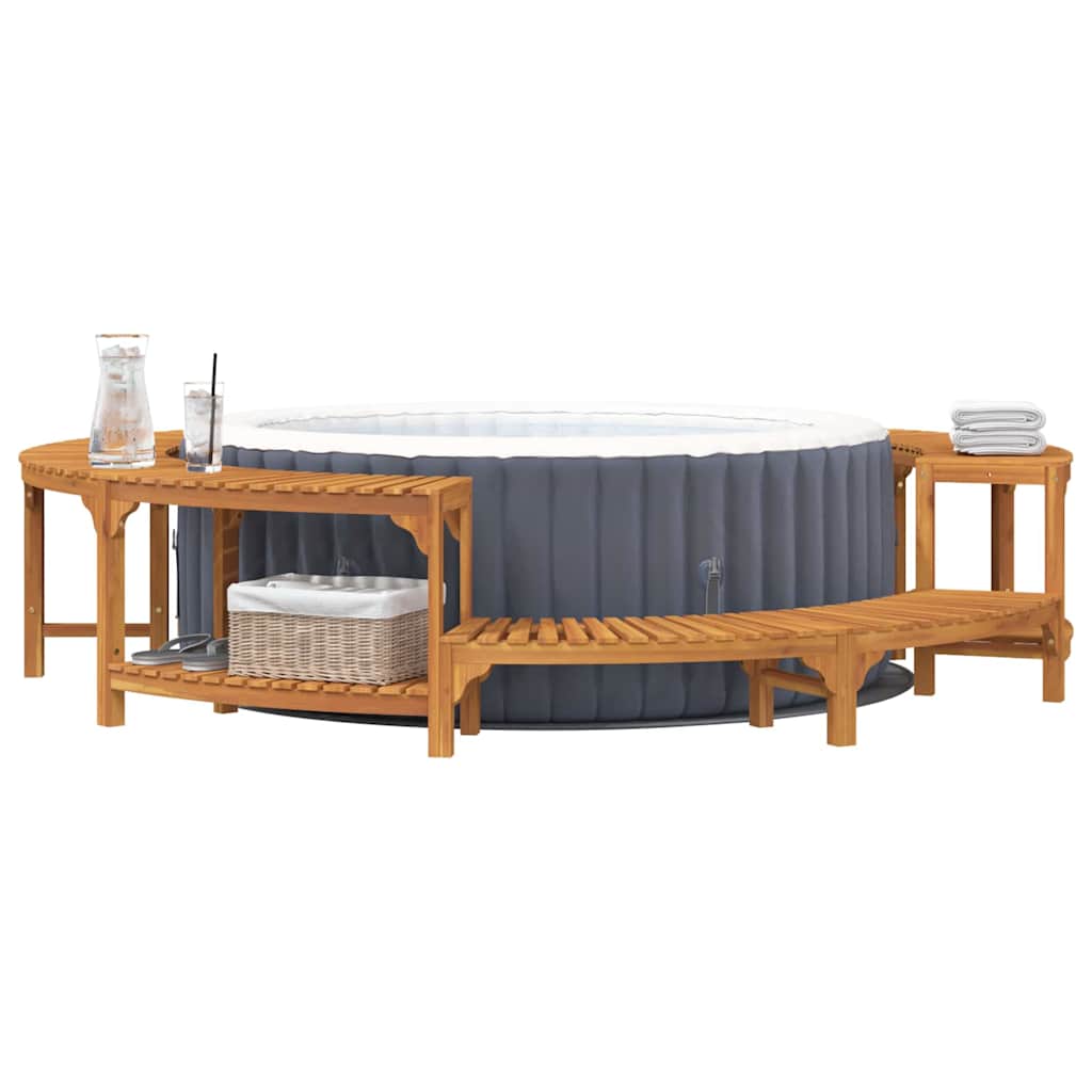 8721158885791_wbg-mo_en_hd_1 vidaXL Round Hot Tub Enclosure Surround Brown Ø255 cm - Image 3
