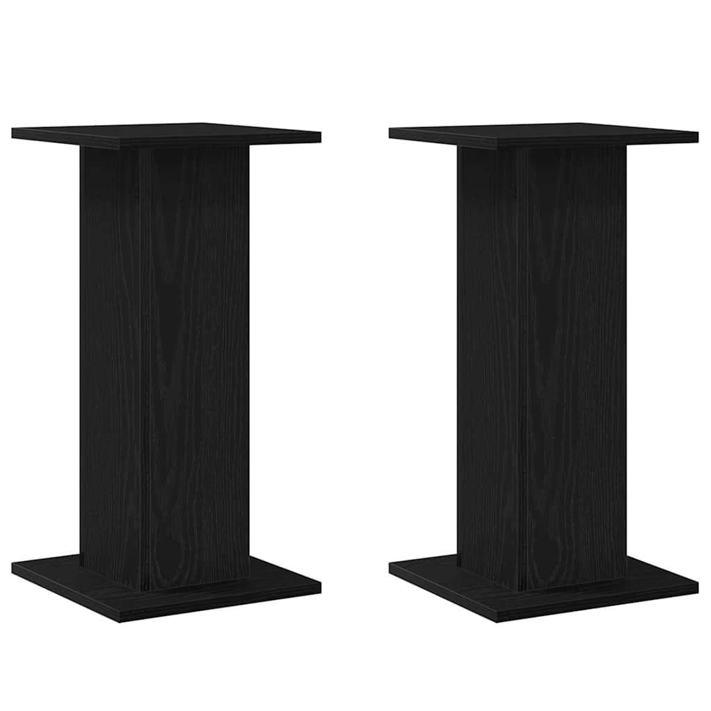 8721158889980_wbg-an-m_en_hd_1 vidaXL Speaker Stands 2 pcs Black oak 30 x 30 x 60 cm Engineered wood - Image 2