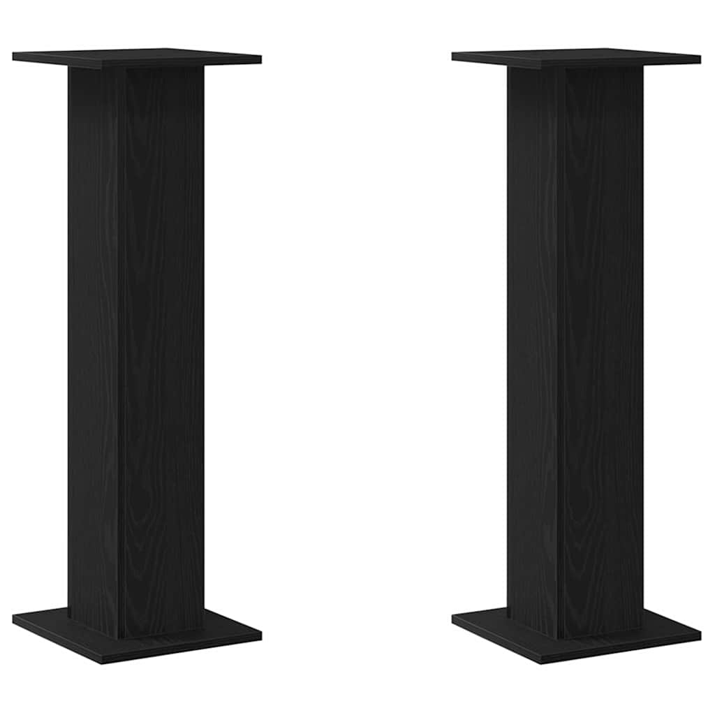 8721158890009_wbg-an-m_en_hd_1 vidaXL Speaker Stands 2 pcs Black oak 30 x 30 x 95 cm Engineered wood - Image 2
