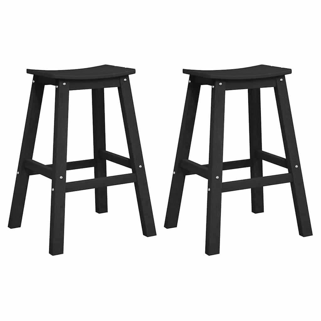 8721158890450_wbg-an-m_en_hd_1 vidaXL Bar Stool 2 pcs Black 52 x 43 x 73.5cm HDPE - Image 2