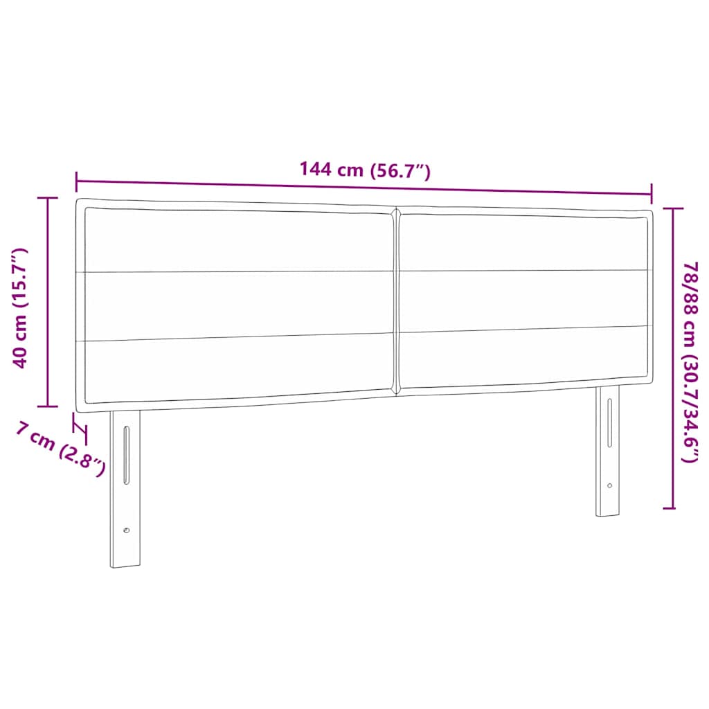 8721158903594_wbg-siz_en_hd_1 vidaXL Headboard Other with Headboard Dark grey 140 cm Fabric - Image 9