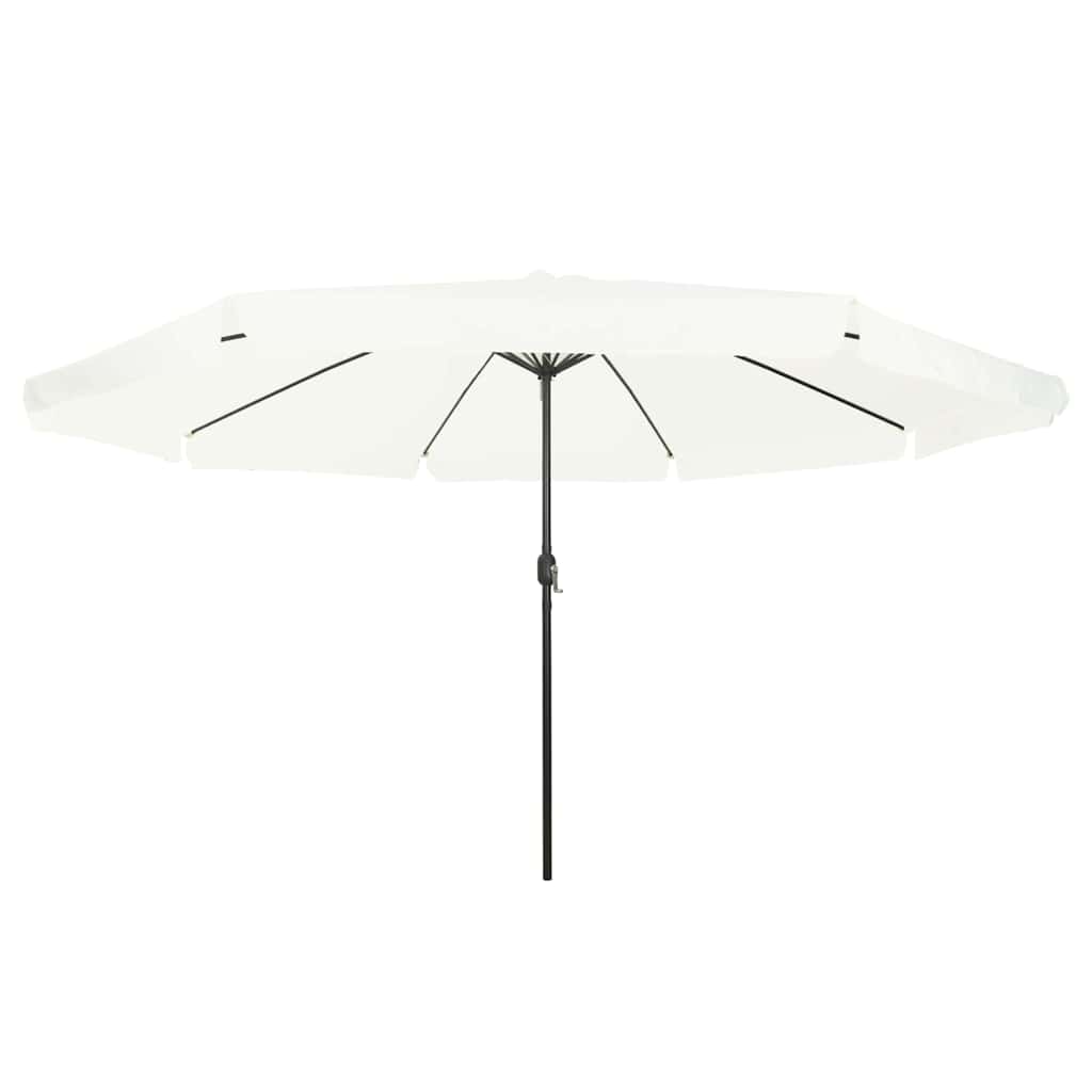 8721158918352_wbg-fr_en_hd_3 vidaXL Garden Parasol White and Black 395 x 395 x 245 cm - Image 3