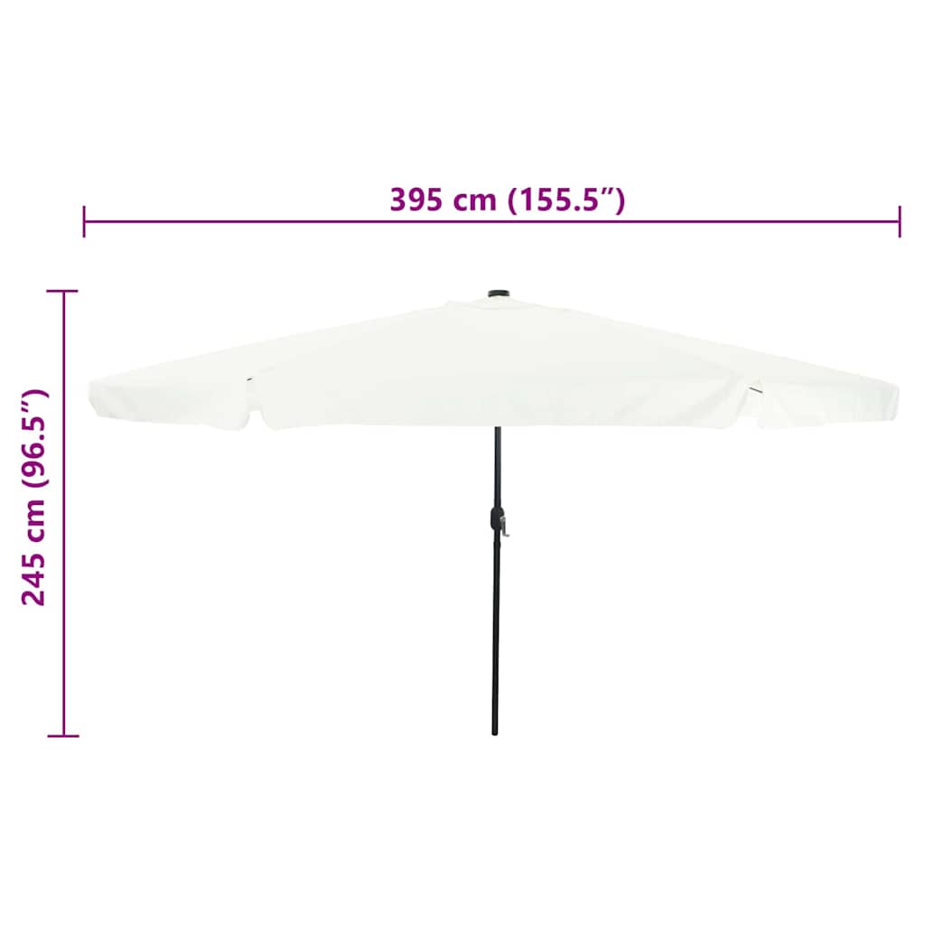 8721158918437_wbg-siz_en_hd_1 vidaXL Garden Parasol White and Black 395 x 395 x 245 cm - Image 8
