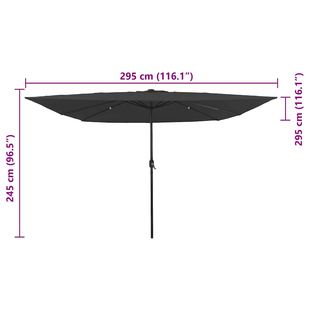 8721158918611_wbg-siz_en_hd_1 vidaXL Garden Parasol Anthracite and Black 295 x 295 x 245 cm - Image 8