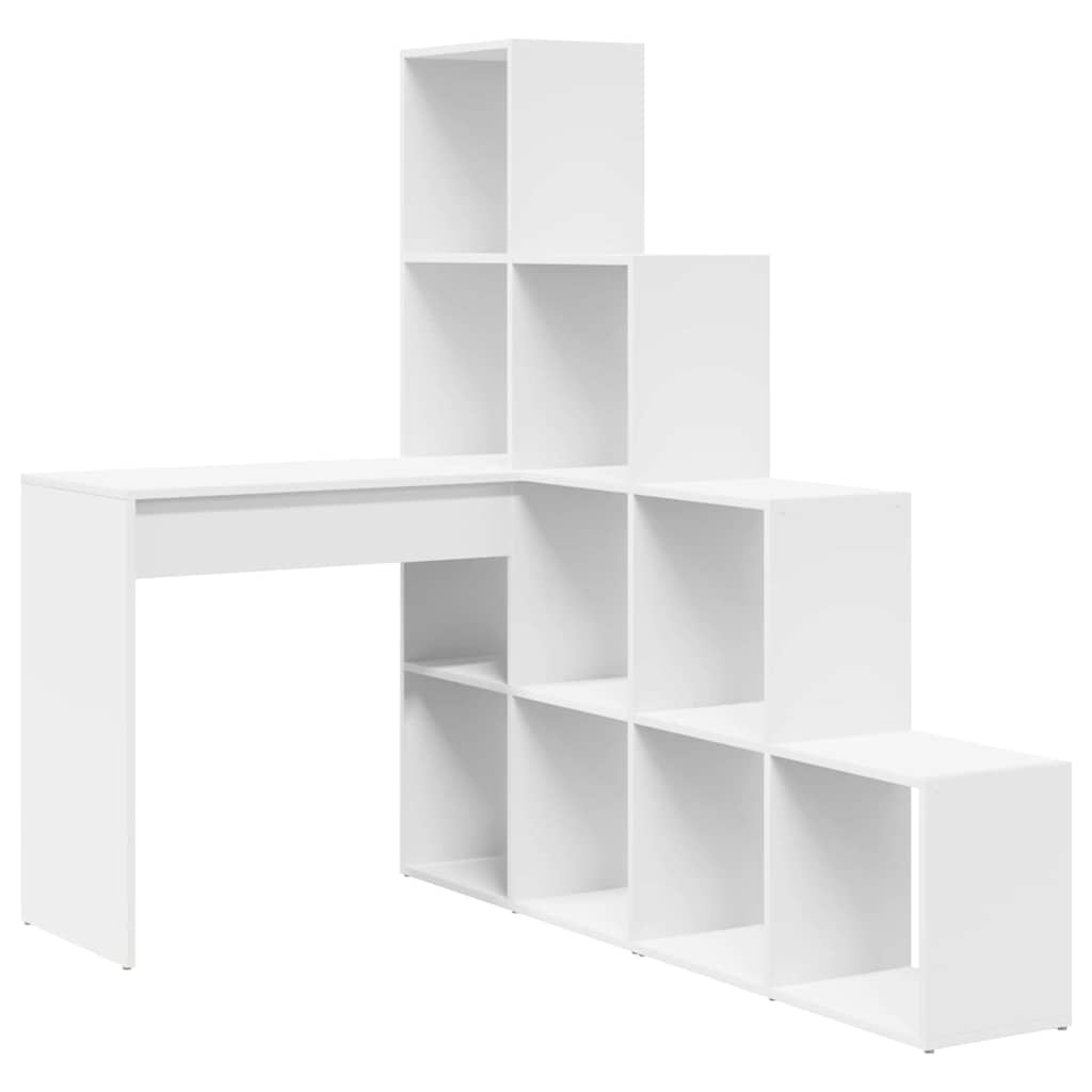 8721158934161_wbg-an-m_en_hd_1 vidaXL Corner Desk White 101.5 x 149.5 x 149.5 cm Engineered wood - Image 2